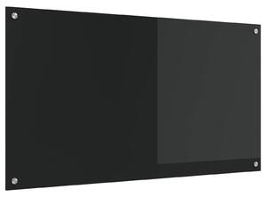 Kuchyňský obklad Černá 110 x 60 cm tvrzené sklo