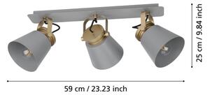Eglo 43837 - Bodové svítidlo TWICKEN 3xE27/40W/230V