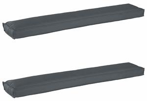 Sada polštářů na paletu 2 pcs Antracit 200 x 40 x 8 cm