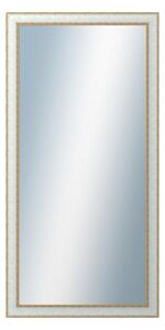 DANTIK - Zarámované zrcadlo - rozměr s rámem cca 60x120 cm z lišty DOPRODEJ|METAL bílozlatá, (3023)