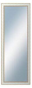 DANTIK - Zarámované zrcadlo - rozměr s rámem cca 50x140 cm z lišty DOPRODEJ|METAL bílozlatá, (3023)
