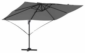 Slunečník Antracit 351 x 250 x 260 cm Polyester a hliník