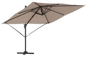 Roma Parasol Taupe 286 x 284 x 265 cm Hliník a polyester