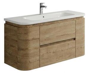 Koupelnová skříňka s umyvadlem Naturel Shelley 119x50x45 cm dub mat SHELLEY120OAK