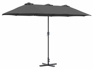 Zahradní slunečník Antracit 370 x 197 x 239 cm