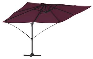 Slunečník Bordeaux červená 351 x 250 x 260 cm