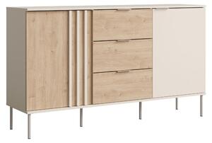 Kondela Dvoudveřová komoda se zásuvkami Rimina 2D3S - kašmír / dub artisan
