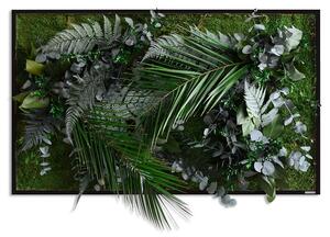 Rostlinný obraz s designem Džungle 100x60, Dřevěný rám (černý)