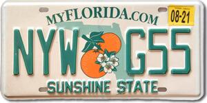 Americká SPZ Florida My.com