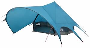 Teepee stan pro 7 osob Modrý a šedý 600 x 600 x 347 cm