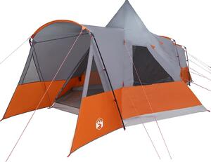 Teepee stan pro 8 osob Šedá a oranžová 720 x 465 x 295 cm