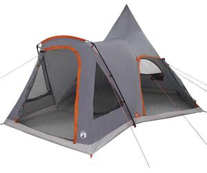 Teepee stan pro 5 osob Šedá a oranžová 545 x 450 x 295 cm