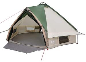 Teepee stan pro 6 osob Zelená a bílá 431 x 366 x 185 cm