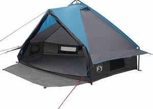 Teepee stan pro 6 osob Modrý a šedý 431 x 366 x 185 cm