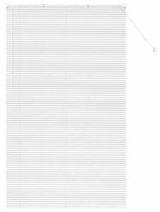Žaluziové rolety Bílá 220 x 135 cm Hliník