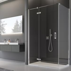 Ronal PUR PU13P+PUDT2P sprchový kout obdélníkový 100x90 cm Profil: Chrom, Sklo: Durlux 22, Rozměr: 100x90 cm