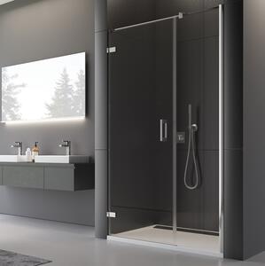 Ronal PUR PU31P jednokřídlé sprchové dveře 90 cm Šířka: 900 mm, Profil: Chrom, Sklo: Hladké čiré