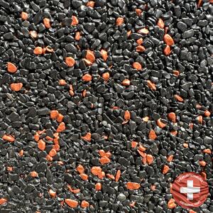 Báča Beton Kamenný koberec na podlahu Bronze night Frakce: Hrubá (4 – 8 mm), vydatnost setu 1,3 m², Doporučené použití v: interiéru - dvousložková epoxidová pryskyřice