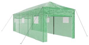 Skleník s pop-up rámem Zelená 290 x 870 x 315 cm Železo