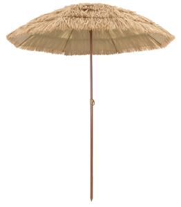 Plážový slunečník Přírodní 160 x 160 x 196 cm Polyester a ocel