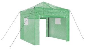 Skleník s pop-up rámem Zelená 290 x 290 x 315 cm Železo