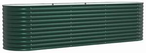 Vyvýšený záhon Zelená 320 x 80 x 81 cm Ocel