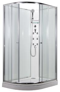 ARTTEC SIRIUS 120x90 cm - masážní sprchový box model 4 clear pravá