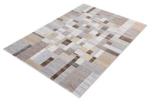 Moderní kusový koberec Ragolle Argentum 63817 6243 Geometrický béžový Rozměr: 160x230 cm