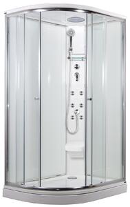 ARTTEC SIRIUS 120x90 cm - masážní sprchový box model 5 clear pravá