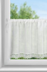 KRÁTKÁ ZÁCLONA NA PÁSCE CLARIE 150X60 CM BÍLÁ