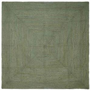 Kusové koberce Čtvercový Olivově zelená 200 x 200 cm juta