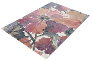 Moderní kusový koberec Ragolle Argentum 63834 6626 Květy růžový vícebarevný Rozměr: 200x290 cm
