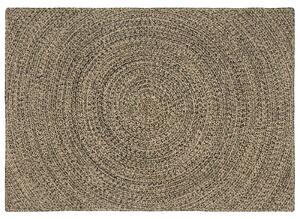 Kusové koberce Přirozená a černá 140 x 200 cm juta