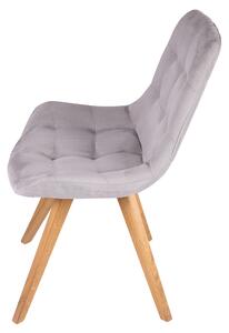 Jídelní židle BELFAST dub olejovaný/světle šedá