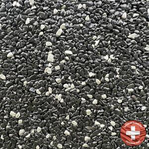 Kamenný koberec na podlahu Silver night Frakce: Střední (1 – 4 mm), vydatnost setu 1,8 m², Doporučené použití v: interiéru - dvousložková epoxidová pryskyřice