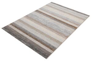 Moderní kusový koberec Ragolle Argentum 63844 9293 Pruhy béžový hnědý Rozměr: 200x290 cm