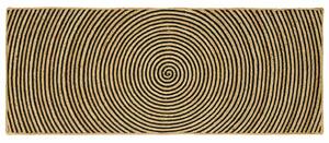 Kusové koberce Černá 80 x 200 cm juta