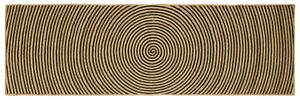 Kusové koberce Černá 80 x 250 cm juta