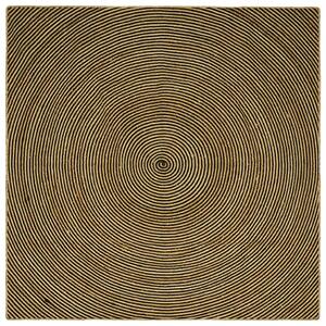 Kusové koberce Černá 300 x 300 cm juta
