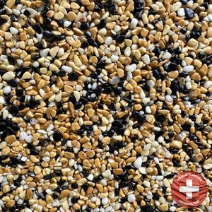 Báča Beton Kamenný koberec na podlahu Viano Frakce: Jemná (0,7 – 1,8 mm), vydatnost setu 1,8 m², Doporučené použití v: interiéru - dvousložková epoxidová pryskyřice