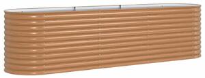 Vyvýšený záhon Hnědá 320 x 80 x 81 cm Ocel