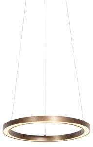 Bronzové závěsné svítidlo 40 cm vč. LED s 3stupňovým stmívačem - Girello