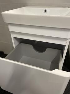 Kingsbath Vivace Air White 50 koupelnová skříňka s umyvadlem