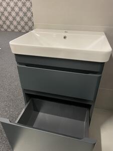 Kingsbath Vivace Antracit 60 koupelnová skříňka s umyvadlem