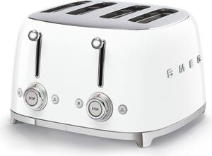 Smeg TSF03WHEU Toustovač na 4 tousty 50's Style 4 přihrádky bílý