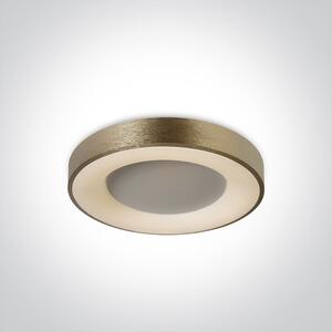 ONE-light Stropní svítidlo Brescia kartáčovaná zlatá LED 40W 2400lm 230V IP20 3000K
