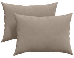 Pohovkové polštáře 2 pcs Taupe 70 x 50 cm textil