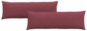 Pohovkové polštáře 2 pcs Víno Červené 120 x 40 cm textil