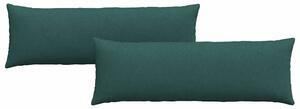 Pohovkové polštáře 2 pcs Tmavě zelená 120 x 40 cm textil