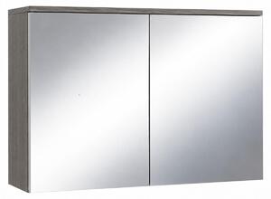 Badplaats Zrcadlová Skříňka Toledo 80 x 20 x 60 cm - Šedý Dub - Vysoká Koupelnová Skříňka